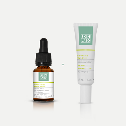 NIACINAMIDE ACTIVE SERUM + SEBUM ACTIVE LIGHT CREAM